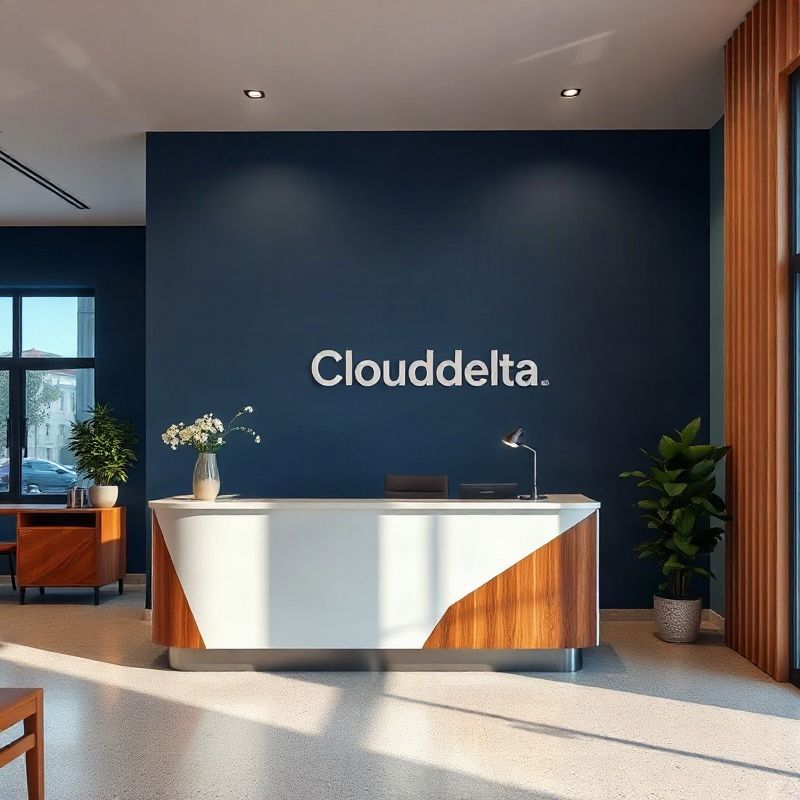 Recepción de la oficina de Cloudrdelta en Neuquén